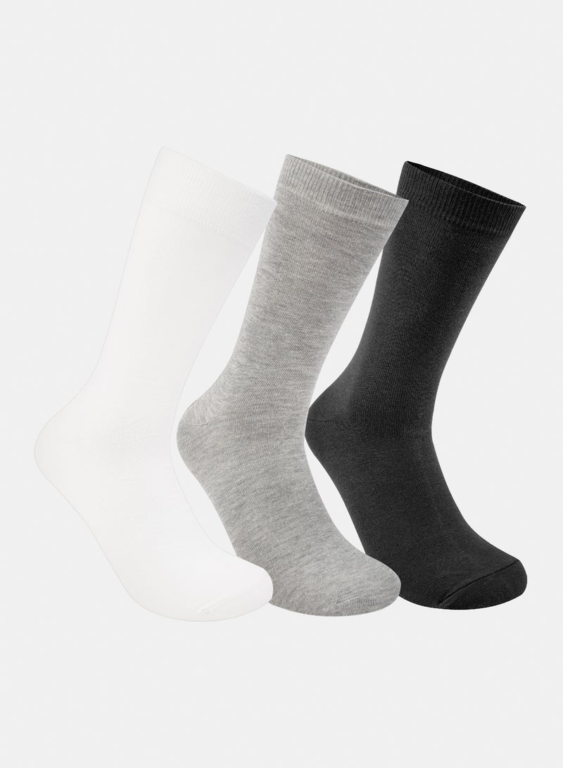 Odds Men's Pack of 3 Half Terry Long Casual Socks - Image 1